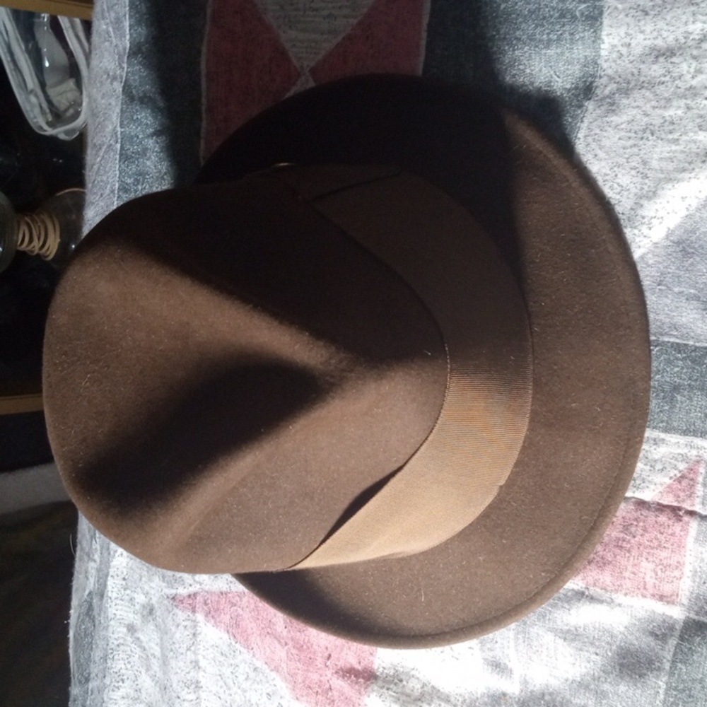 Vintage Beaver Hats Size 7 1/4 Men's Brown Fedora